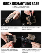 WADSN DBAL A2 Dbal-a2 Full Function Red Green Blue IR Laser Strobe Flashlight with Light Point Zero Adjustment for 20mm Rail