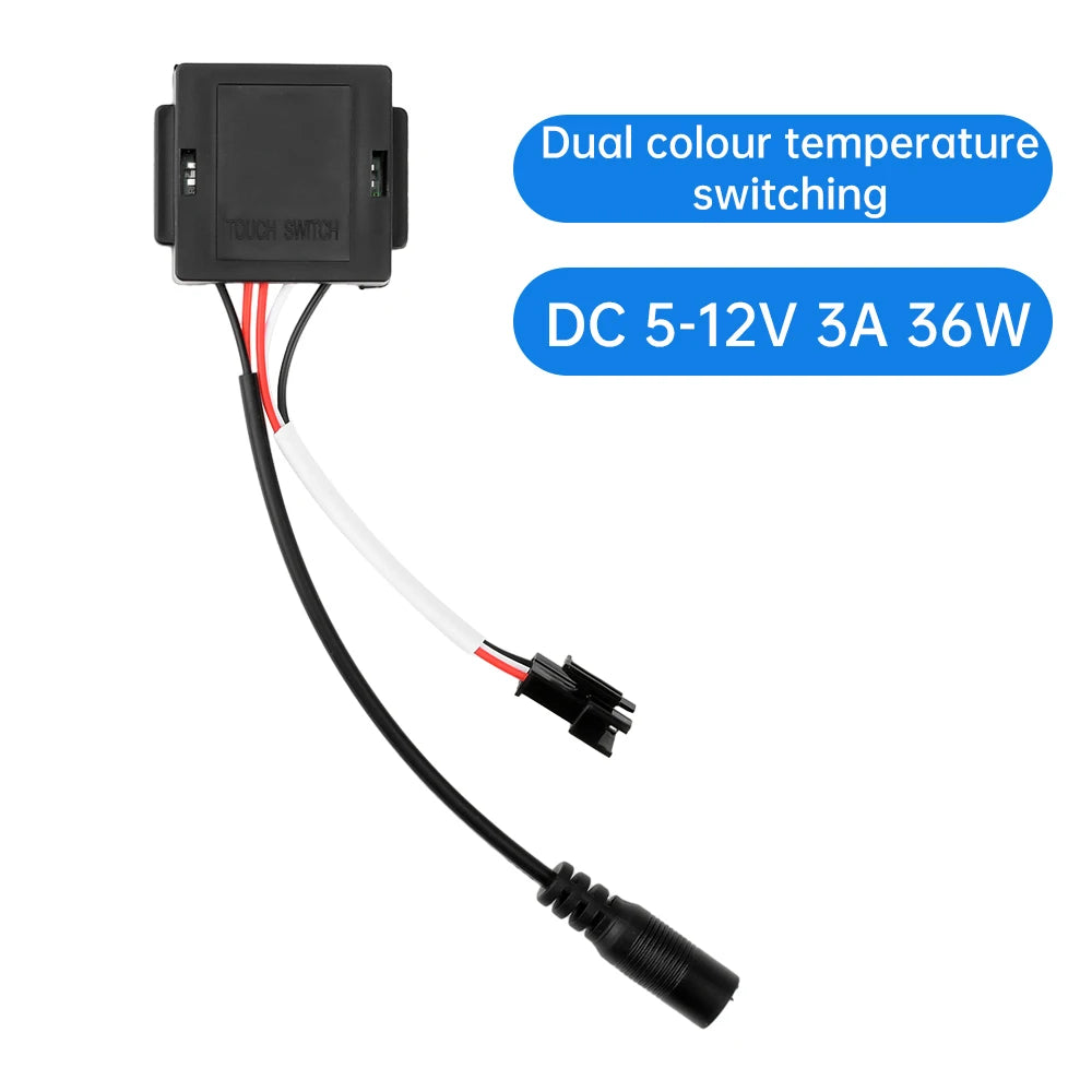 DC 5-12V 3A 36W Intelligent Touch Switch Touch Sensor Switch For Led Light Mirror Headlight For Smart Home Bathroom Light Switch