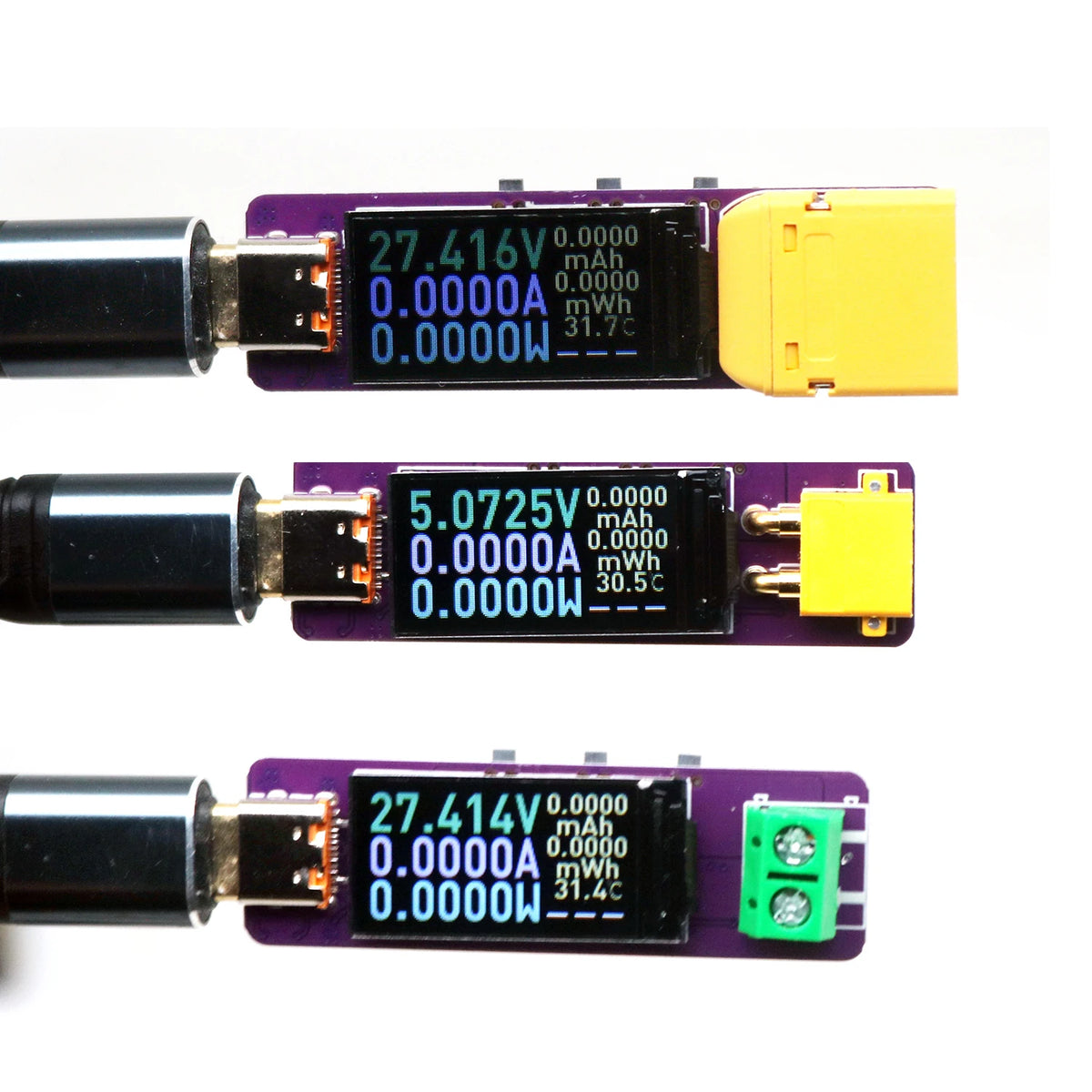 PD3.1 USB TYPE-C PD Decoy + Current Voltage Power Display METER Voltage Triggers 5V 9V 12V 15V 20V 28V DC Fast Charger XT30 X60