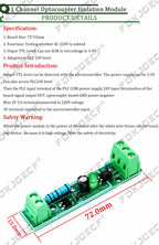 1-Bit AC 220V Optocoupler Isolation Module Voltage Detect Board Adaptive 3-5V For PLC Isolamento Fotoaccoppiatore Module