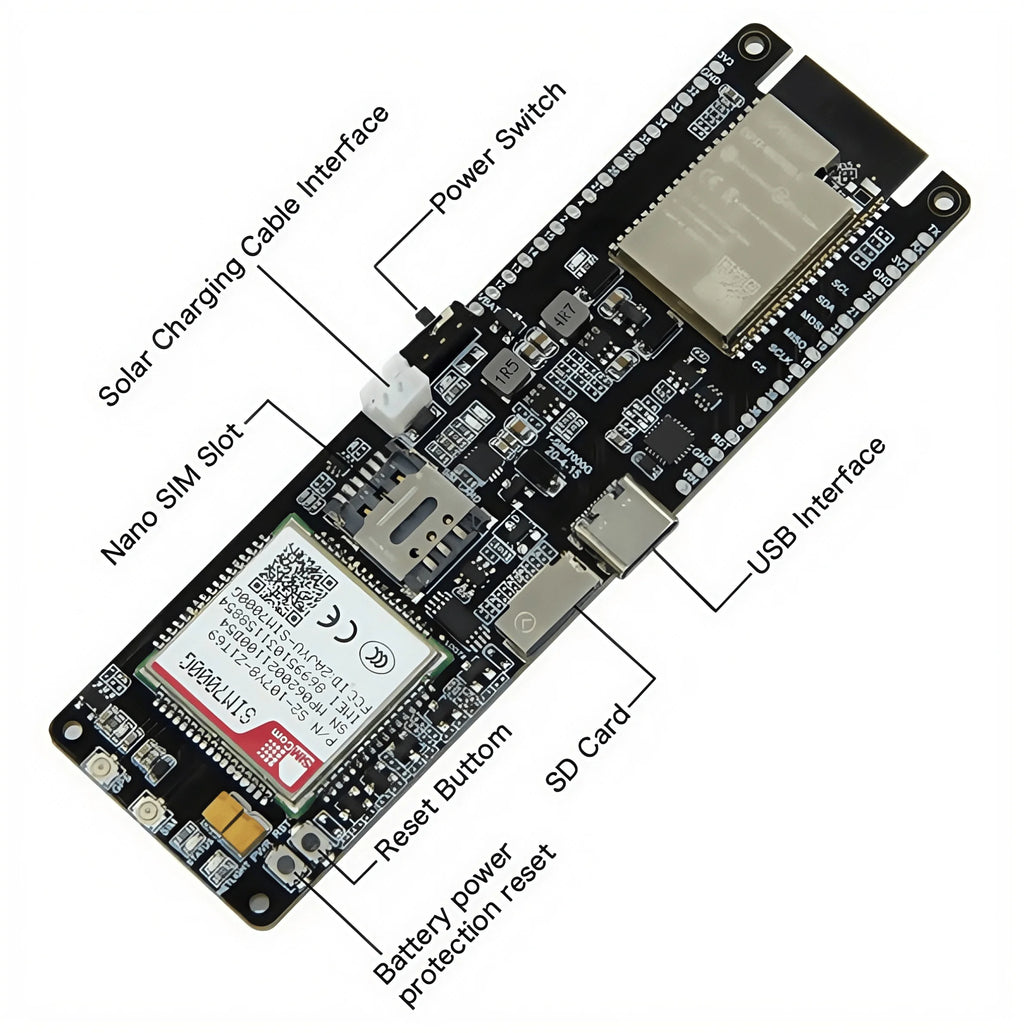 LILYGO® TTGO T-SIM7000G SIM Development Board ESP32 WiFi Bluetooth GPS Module SIM7000G  4/16MB Flash