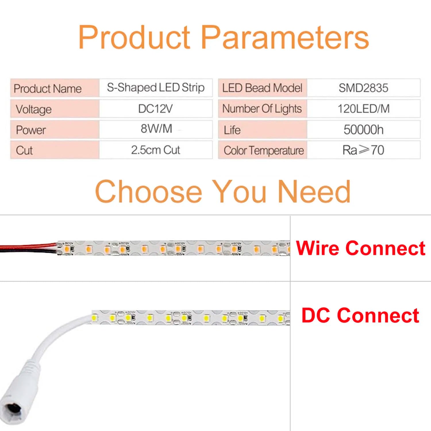 6mm 2835 S Led Strip Bendable DIY Neon Tape Light DC12V 120LED/m for DIYNeon Sign Letter Flexible Foldable String Lamp