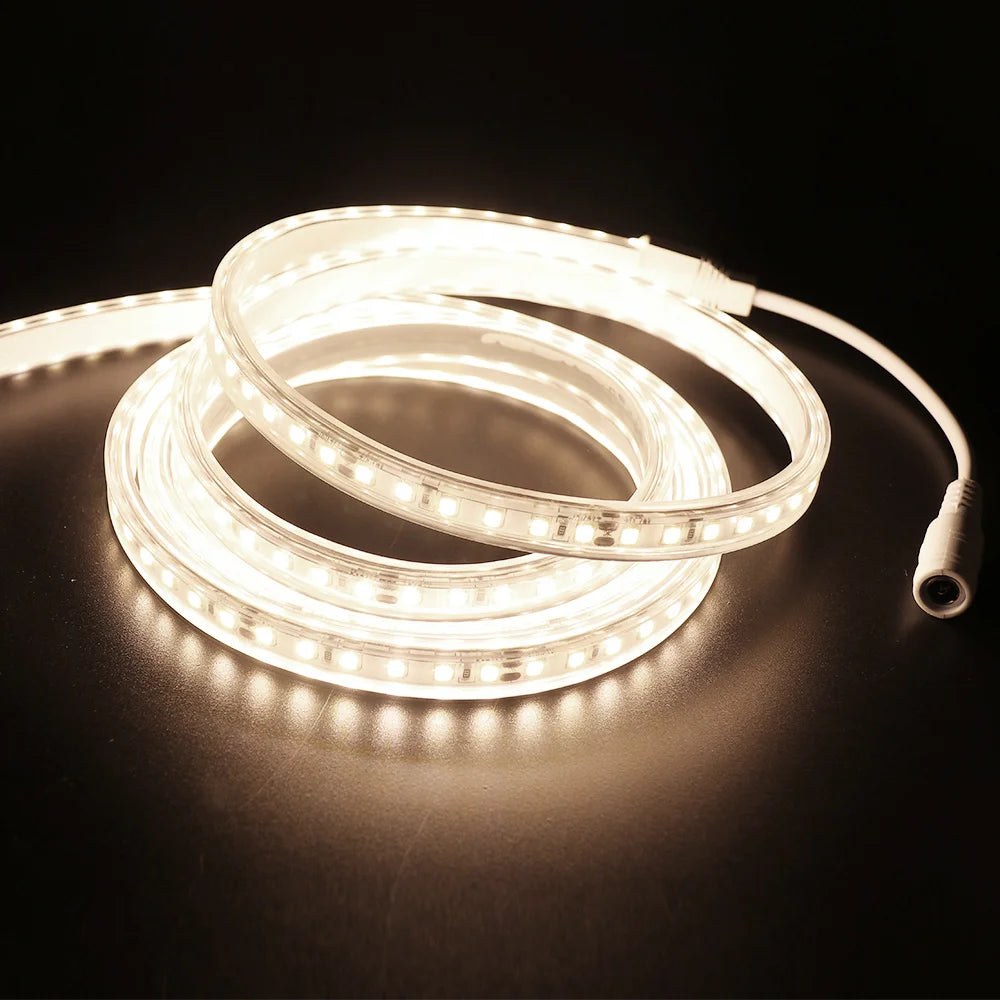 IP68 IP67 Waterproof LED Strip Light 2835 12V 24V DC Natural Warm White 120LED/m Super Bright Flexible Led Tape Lamp 0.5m 5m 10m