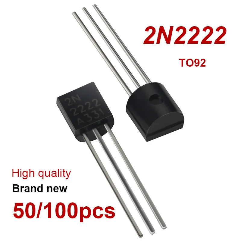 50/100PCS SAMIROB Transistor Kit 2N2222 TO92 NPN 30v 800MA Transistors Electronic kit