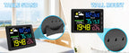 2025 Digital Thermometer Wireless Weather Station with 8.3'' Color Touchscreen 3-in-1 Thermo-hygrometer Sensor Dew Point Monitor