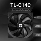 Thermalright 140mm Case Fan TL-C14/C14C/C14C-S/C14CW/C14CW-S CPU Cooling Fan ARGB 140mm Balance Fan Balance Performance Fan