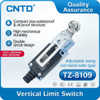 CNTD TZ-8109 IP65 Limit Switch 300V 10A SPDT Industrial Waterproof Travel Switch Double Spring CE Certified