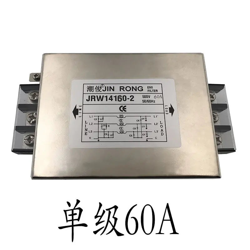 AC EMI anti-interference 380V linear power filter socket purifier three-phase three wire