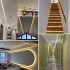 COB LED Strip 220V Switch ON/OFF with EU Plug 220V LED Strip Lights Flexible Lamp Tape for Kitchen Home Room Decor