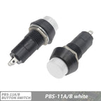 PBS-11A 12mm self-locking Plastic Push Button Switch Latching Switchs 1A 250V AC 2PIN PBS-11B