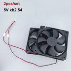 2 in 1 120mm 12cm 12025 DC USB Fan  5V 12V 24v 120mm*120mm*25mm Brushless USB Cooling Fan oil 2PIN PC Case Cooler 12cm E