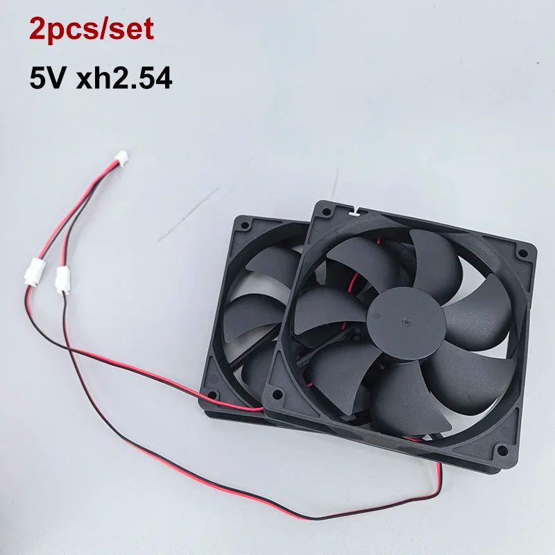 2 in 1 120mm 12cm 12025 DC USB Fan  5V 12V 24v 120mm*120mm*25mm Brushless USB Cooling Fan oil 2PIN PC Case Cooler 12cm E