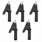 5Pcs 30A Alligator Clip Battery Test Clip Multimeter Pen Cable Probes Crocodile Clamps with 4mm Jack