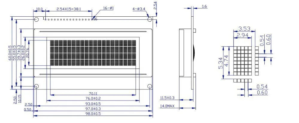 LCD2004+I2C 2004 20x4 2004A Blue/Green screen Character LCD /w IIC/I2C Serial Interface Adapter Module for arduino