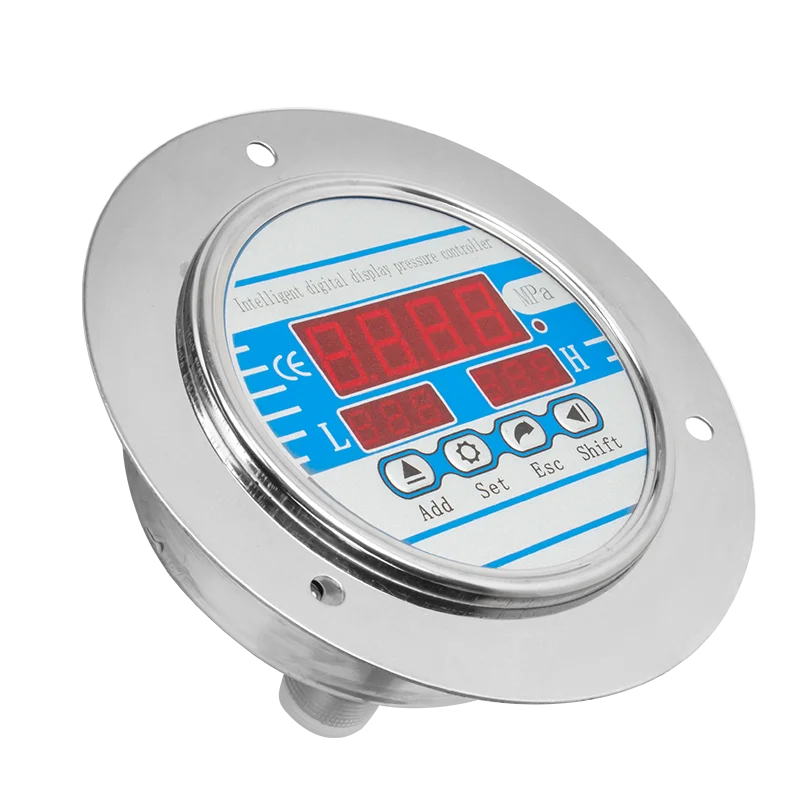 100mm Dial 0-60Mpa Digital Pressure Gauge Electronic Contact Hydraulic Meter 200Bar 400Bar M20*1.5 for Industrial Use