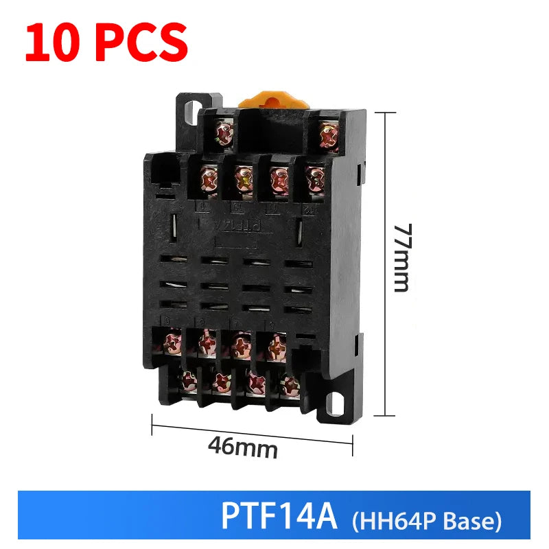 10pcs Small Intermediate Relay AC 220V DC C24 HH52P HH53P HH62P HH63P LED  General Mini Electromagnetic Relay Wholesale