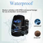 12V Reverse Polarity Rocker Switch DPDT ON-Off-ON 6 Pin Momentary/Latching for Winch Linear Actuator Car Window RV Jack Boat RV