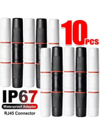 Waterproof RJ45 Coupler Adapter Cat7/Cat6/Cat5e/Cat5 Extend Patch Cable Connector IP67 Shielded Outdoor Ethernet Coupler