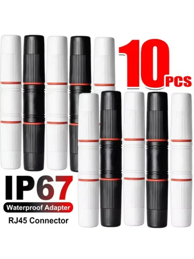 Waterproof RJ45 Coupler Adapter Cat7/Cat6/Cat5e/Cat5 Extend Patch Cable Connector IP67 Shielded Outdoor Ethernet Coupler