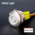 25MM30MM Metal Push Button Switches Power Symbol Waterproof LED Indicator Momentary Latching Start Stop Power On Off Switch