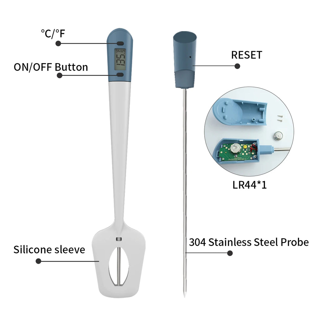 Digital Candy Spatula with Thermometer Confectionery/Sugar/Candy Thermometer Meat Cake Milk Thermometer Tool