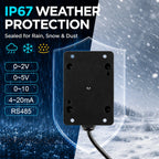 Outdoor Capacitive Rain Snow Sensor with Heating IP67 RS485 Modbus RTU 4-20mA 0-10V Relay Weather Transmitter DC12-24V