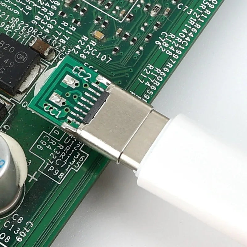 5/6Pin Usb Electric Terminals Welding DIY Data Cable Support PCB Board Type C Female Connectors Jack with Dual 5.1K Resistors