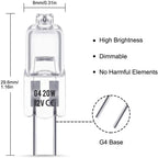 5/10/20/50PCS G4 12V 10W 20W LED Lamp Bulbs Inserted Beads Crystal Lamp Halogen Bulb Eco Halogen Light Bulbs Capsule