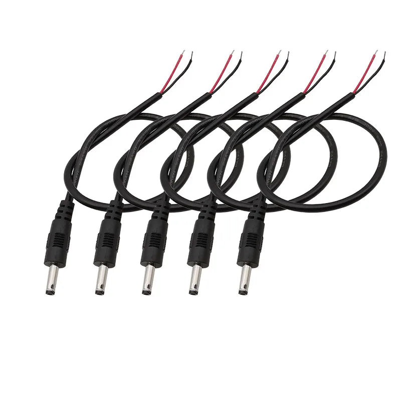 DC 3.5mm X 1.35mm Male Plug Female Jack DC Power Charging Cable Connector DC Power Wire Pigtail for CCTV Camera LED Strip Light