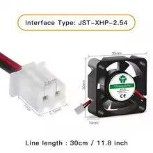 3010 4010 5010 3D Printer Cooling Fan, 12V 24V 5V 2Pin Low Noise, for Ender 3-Style J-Head Heatsink