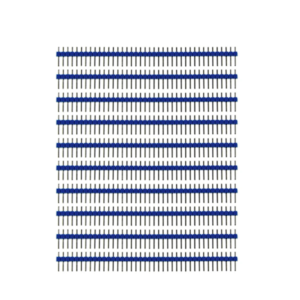 Hot Sale 40Pin 1x40 Single Row Male 2.54 Breakable Pin Header Connector Strip Colorful pin For Arduino Diy Kit
