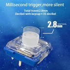 Kailh Deep Sea Silent Mini Switch Low Profile Switches 1353 RGB Mechanical Keyboard Island MINI Tactile Linear DIY Hitbox Switch