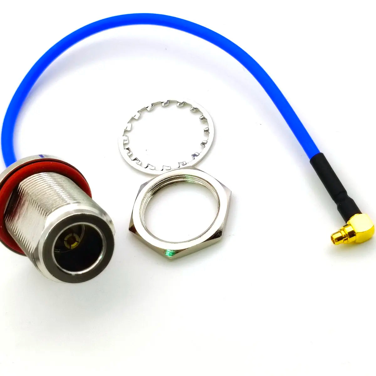 MMCX Male Plug to N Female Bulkhead  RG405 Semi Flexible Low Cable 50ohm