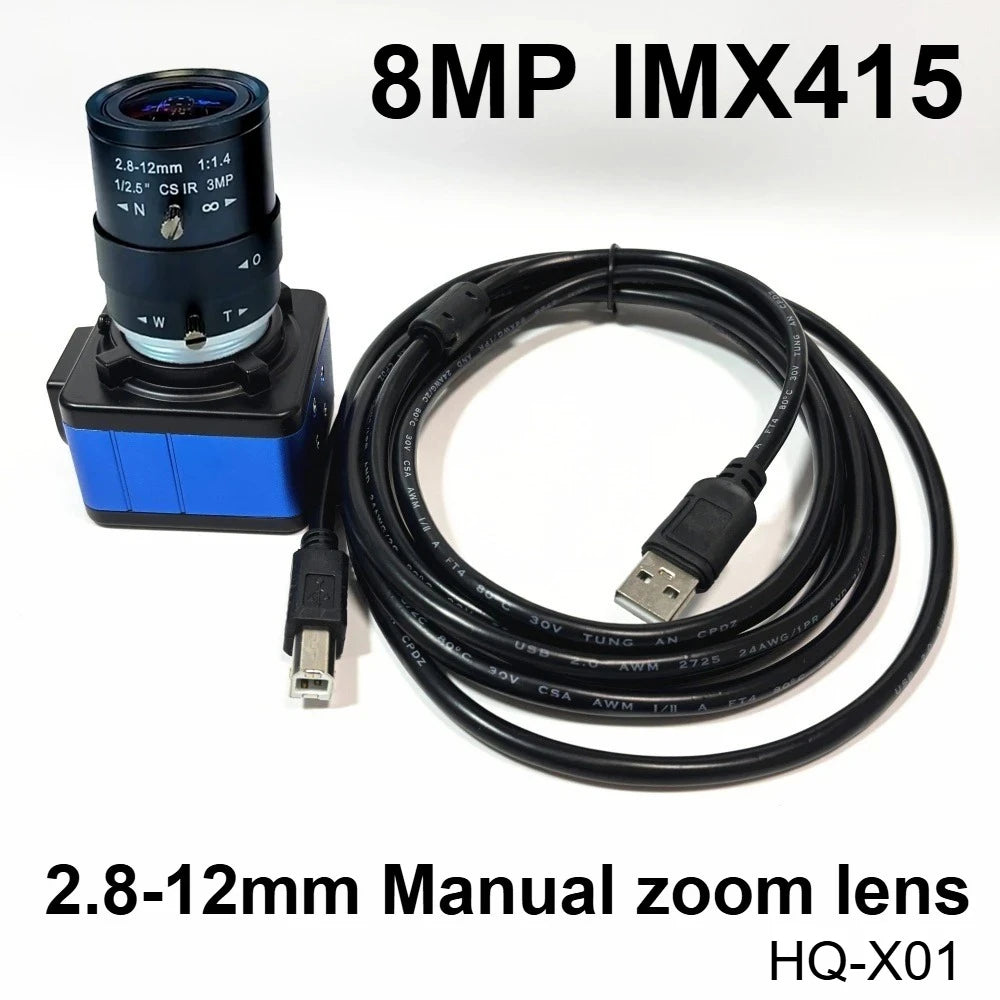 8MP 4K 3264X2448 5MP Mini USB Video Camera 16MP IMX298 IMX317 IMX415 IMX179 USB2.0 High Speed Industrial Box Housing Usb Webcam