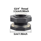 Rain Barrel Overflow Kit, 3/4 Inch Rain Barrel Valve, Barbed Fittings Connectors Tee Elbow Water Pipe Fittings