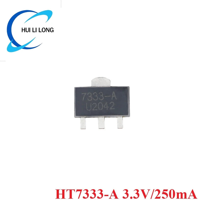 10pcs/lot HT7330 HT7333 HT7350 HT7350-A HT7333-A HT7330-A SOT-89 SOT89 3V/3.3V/5V 250mA Low Dropout Linear Regulator LDO Chip IC