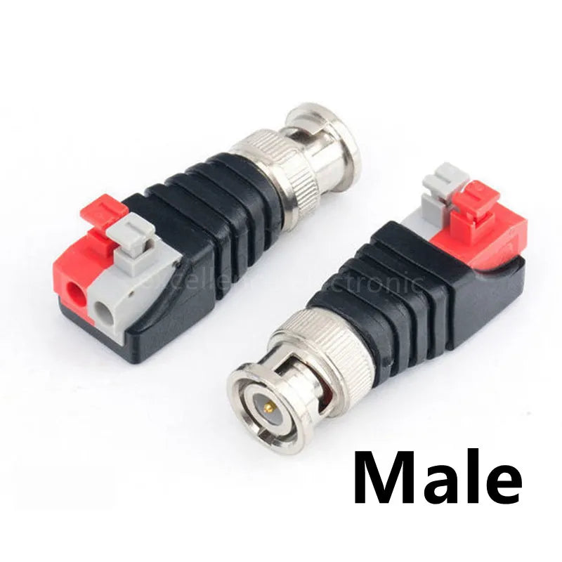 10pcs BNC RCA Male Female to BNC RCA male Female Adapter Plug Coax Cable Video audio wire Converter Connector for CCTV Camera