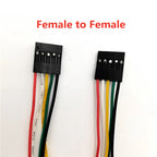 10PCS 2.54MM Pitch Wire Dupont Line Female to Female 1P2 3 4 5 6 Pin Dupont Cable Connector JUMPER Cable Wire for PCB 3D Printer