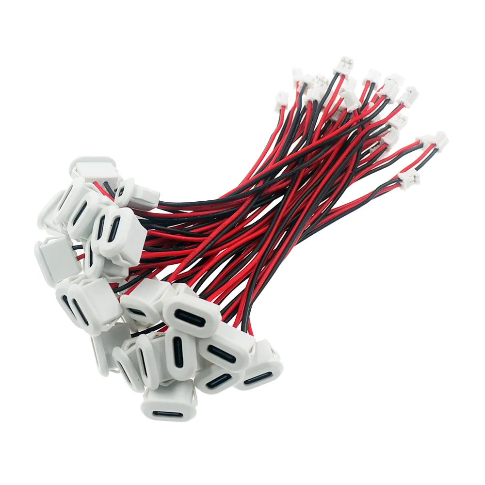 1~10PCS USB Type-C Waterproof USB Connector Direct compression female base Female Socket Charging Interface With Welding Wire