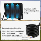 LED PIR Motion Sensor Floodlight Outdoor Wall Light White Light 100W 50W 30W 20W 10W IP66 Waterproof LED Spotlight For Garden