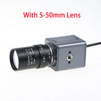 OV9281 Global Shutter,120fps USB Camera 720p Monochrome,Box Webcam 5-50mm/2.8-12mm Varifocal Lens,High Frame Rate Golf Simulator