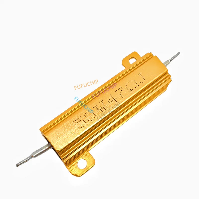 Aluminum Power Metal Shell Case Wirewound Resistor 50W 100W 0.01R~100K 1 3 4 6 8 10 20 200 500 1K 10K Ohm RX24 Resistance