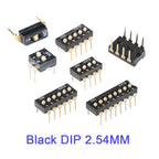 5Pcs Slide Type Switch Module 1 2 3 4 5 7 8 10PIN /1.27/2.54mm Position Way SMD/DIP Pitch Toggle Switch Snap Switch Dial Switch