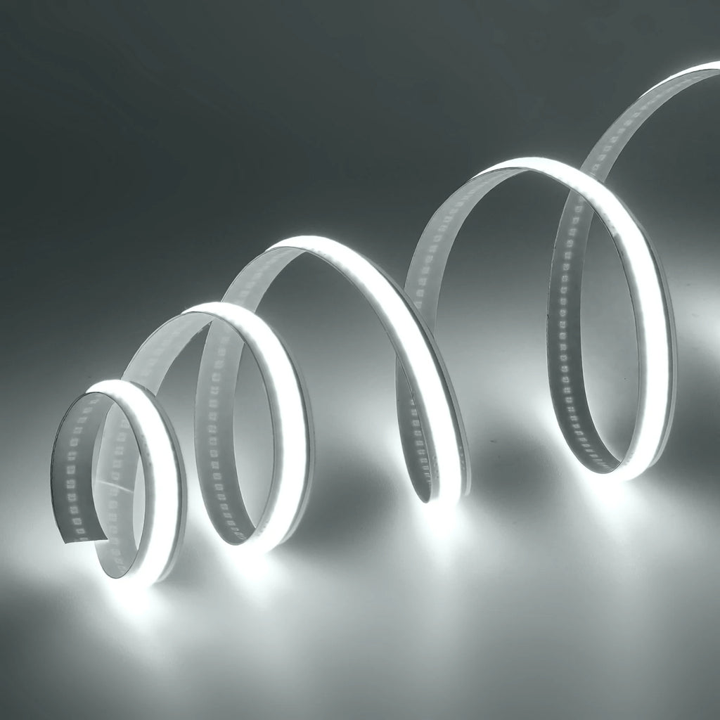 5mm 8mm PCB COB LED Light Strip Free Cut 12V 24V With 2PIN Wire DC Plug 400LEDs/m 3000k 4000k 6000k Flex Lamp 0.5m 1m 5m 10m 20m