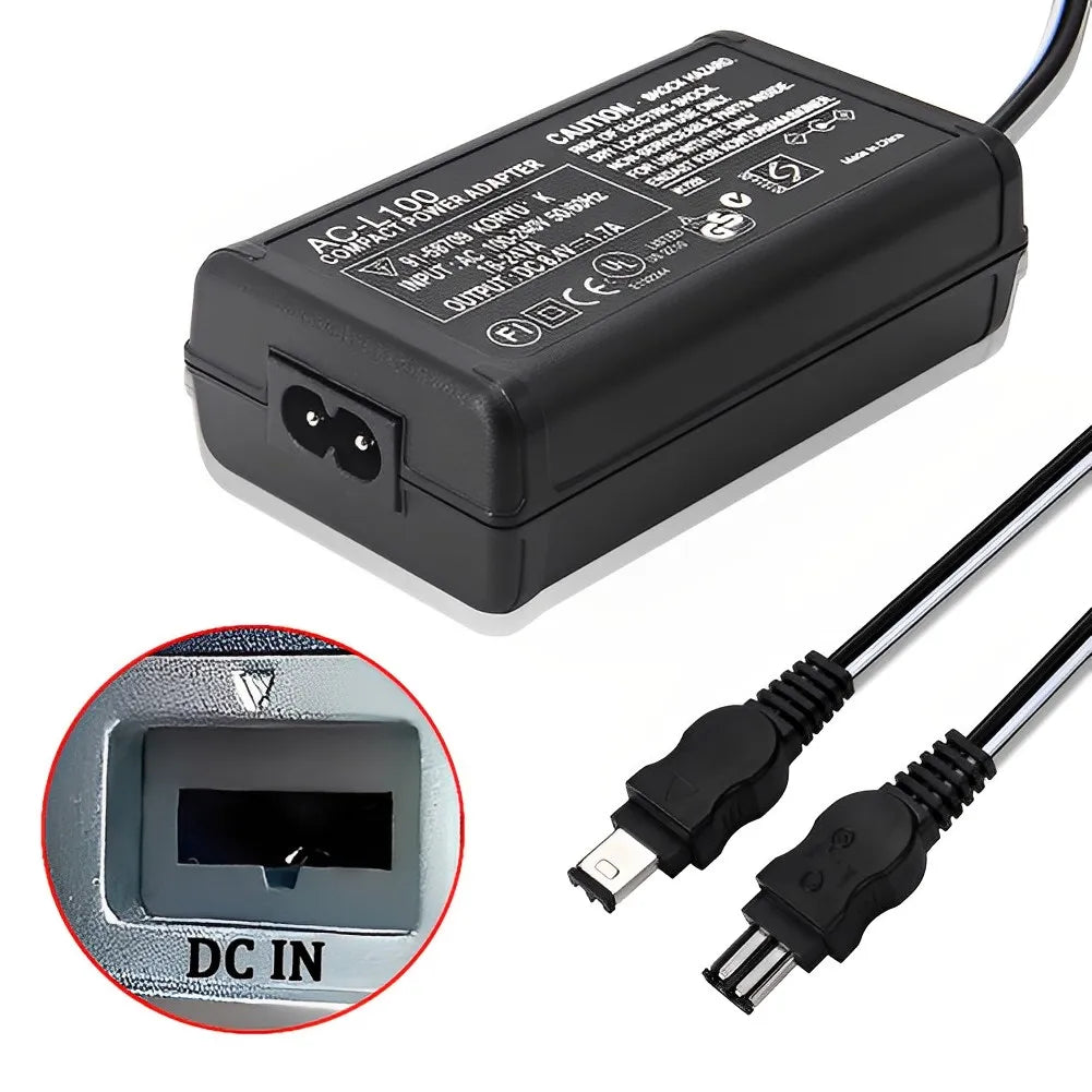 AC-L100C For Sony Camera AC-L10A/B L15 Power Adapter NX100 AX2000 MC2500 HXR-NX3 CCD-TRV228 TRV615 PC104 MVC-FD200 HVR-A1C V1C