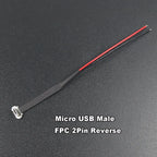 1pc USB C Type-C FPC 2pin3pin with Resistor R1 Soft Flat Cable Male Charging Cable Fast Charge Charging Wire Extention for Phone