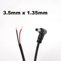 2pin DC Male Power Connector Extend Right Angle Charging Cable 4.0x1.7 3.5x1.35mm 5.5x2.1mm 5.5x2.5mm 22AWG 90 Degree 3A Cord T