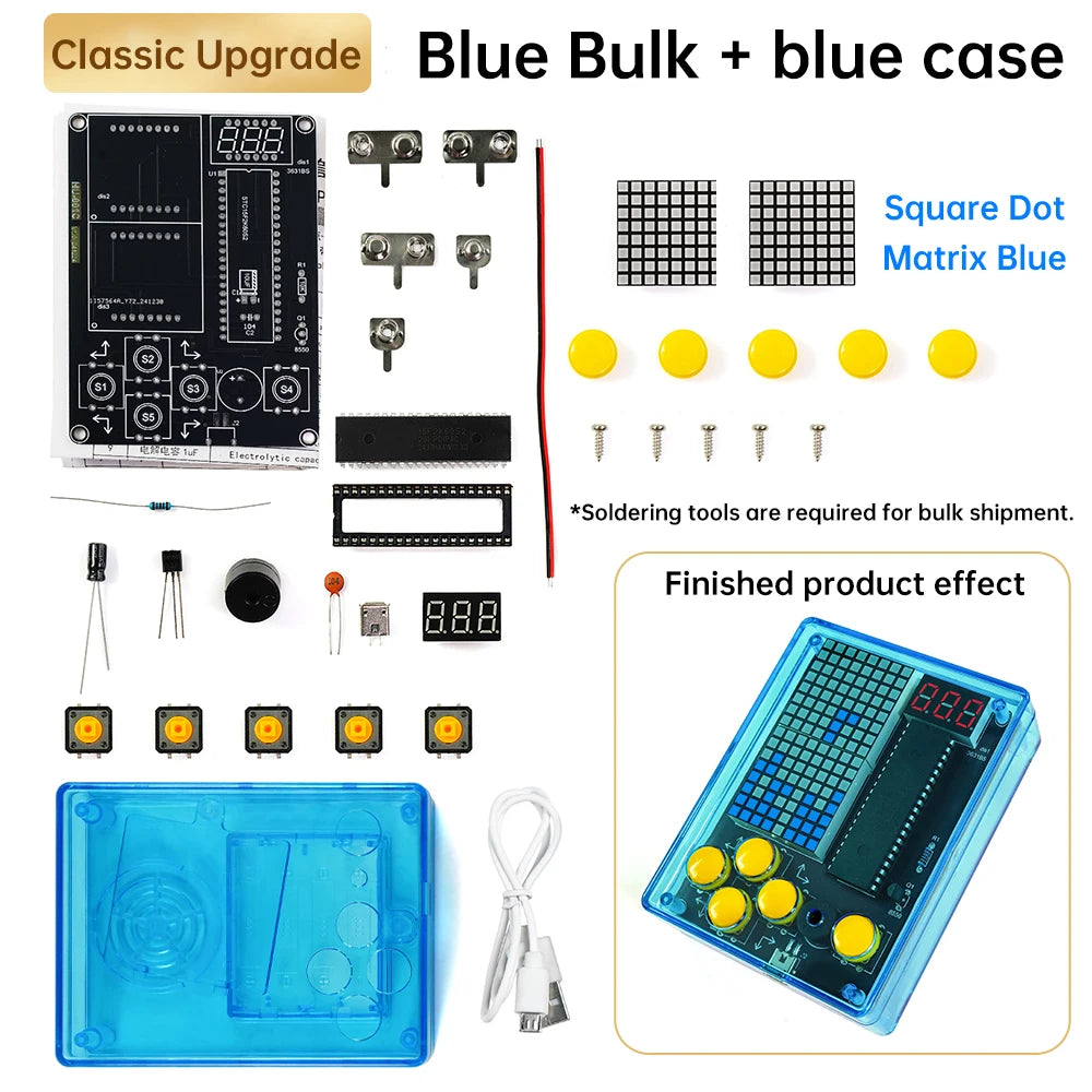 Pixel Gamer DIY Kit Pocket Gamer 51 Microcontroller Electronic Circuit Teaching Experiment Soldering Practice Module