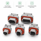 DT13 Series  Waterproof  Automotive PCB Right-Angle Header Connector 2/3/4/6/8/12Pin Male/Female Kit for Car Truck Bus Marine
