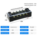 15A/25A/45A 600V Dual Row Barrier Screw Terminal Block Wire Connector TB Series 3/4/5/6/8/10/12 PIN Optional TB-1503 TB-2503